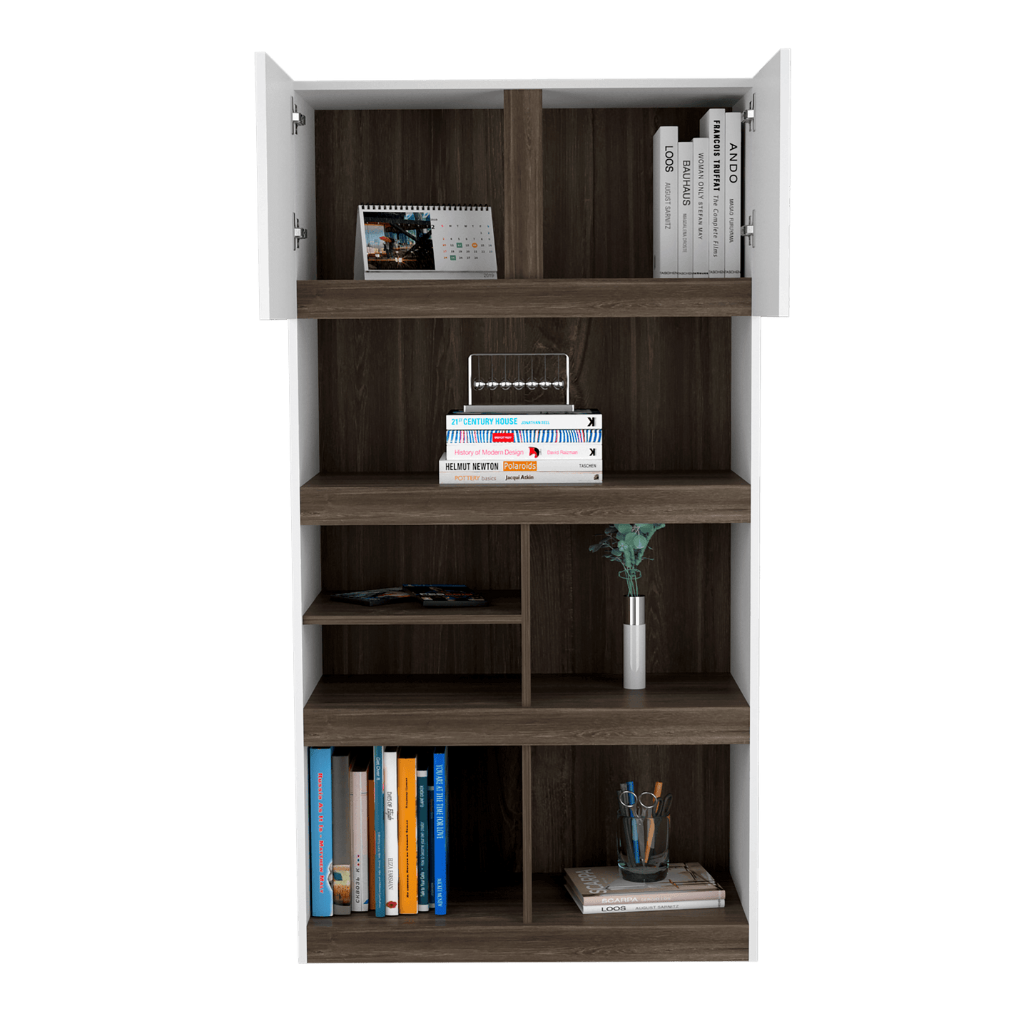 Biblioteca Solik Blanco Y Avellana