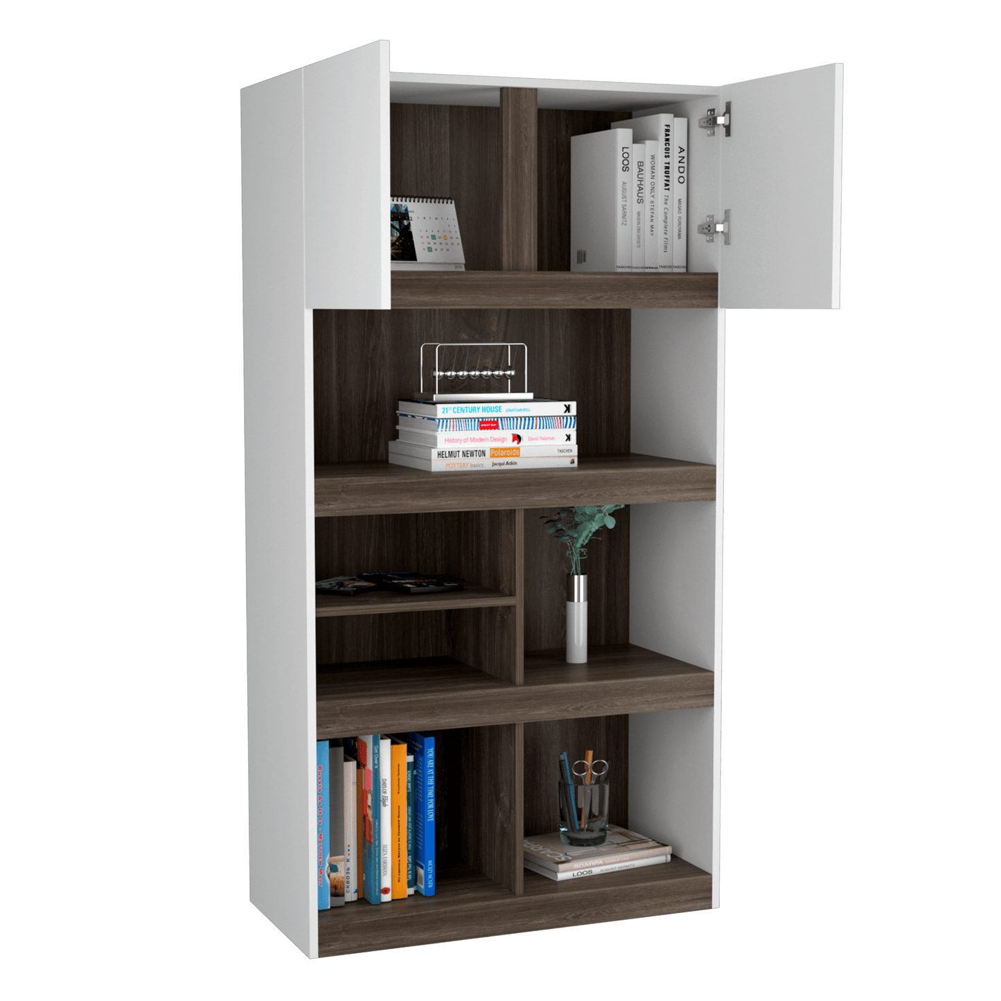 Biblioteca Solik Blanco Y Avellana