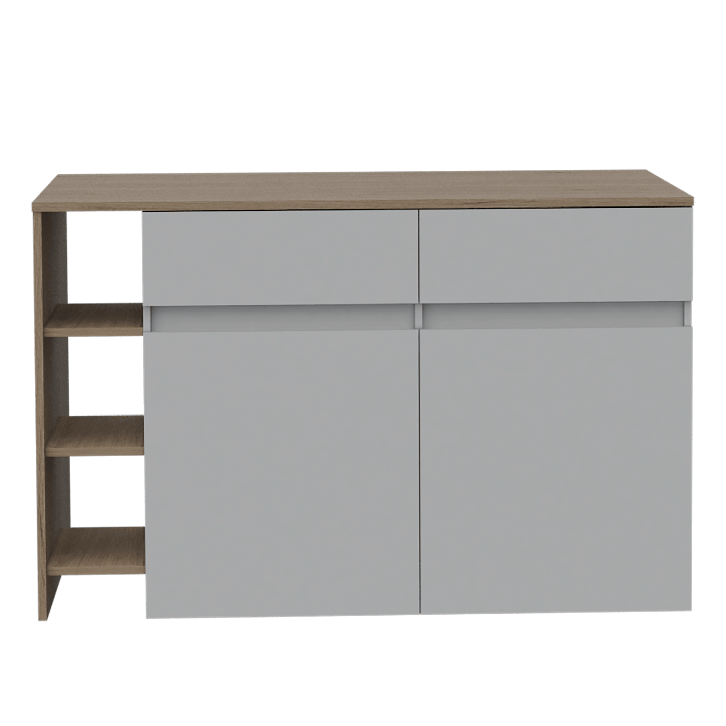 Barra De Cocina Pylom Rovere Y Blanco