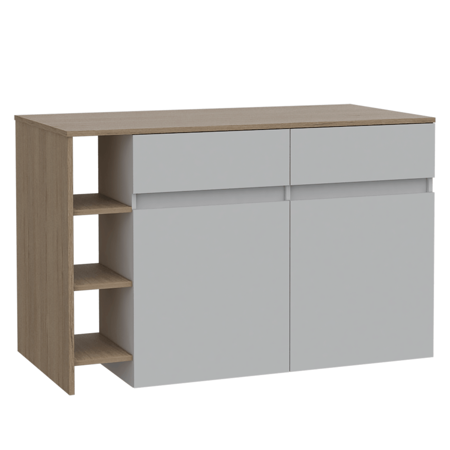 Barra De Cocina Pylom Rovere Y Blanco