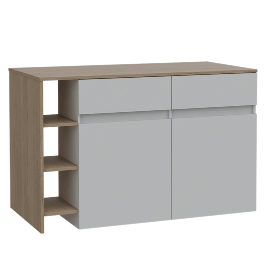 Barra De Cocina Pylom Rovere Y Blanco