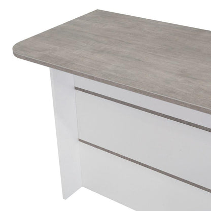 Barra De Cocina Nimora Blanco Y Gris