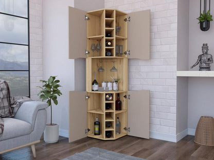 Bar Yureon, Café Claro Y Cocoa, Con 4 Puertas Y Amplio Espacio De Almacenamiento