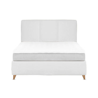 Base Cama Con Espaldar Semidoble Pretty  Blanco