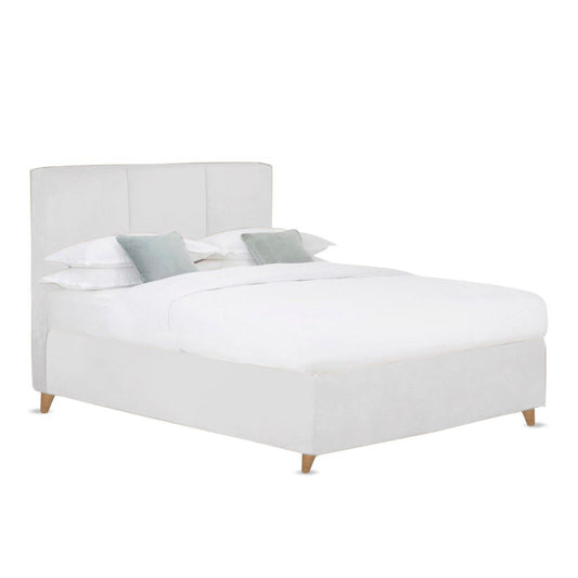 Base Cama Con Espaldar Semidoble Pretty  Blanco