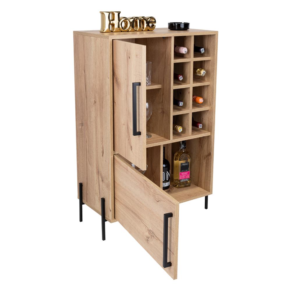Bar Roshep, Café Claro, Con Entrepaños Internos Y Puerta Abatible