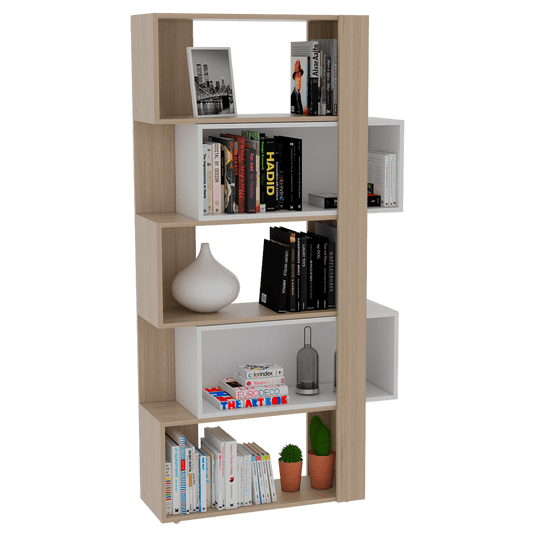 Biblioteca Veluna  Rovere  Y Blanco