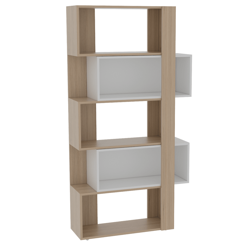 Biblioteca Veluna  Rovere  Y Blanco