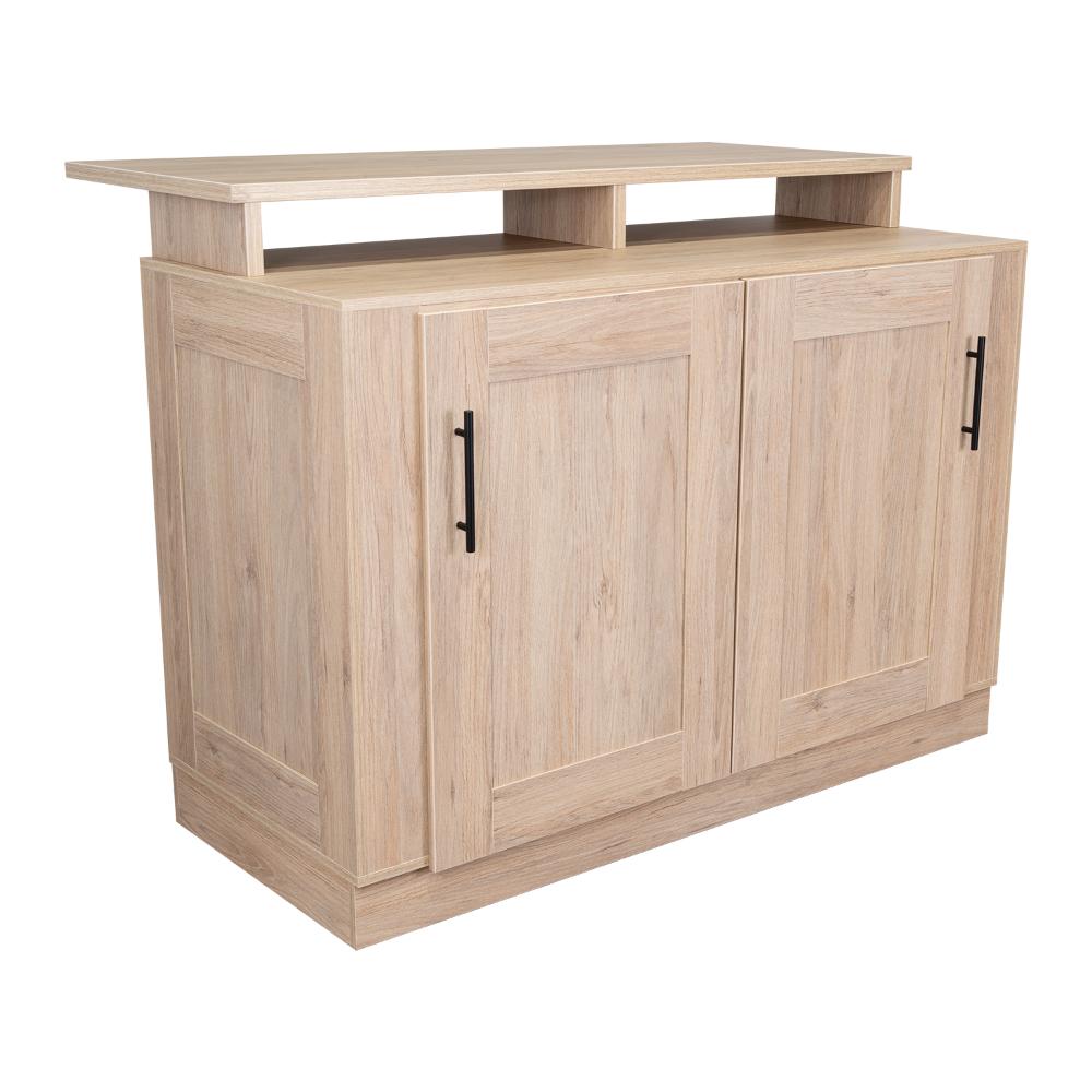 Barra De Cocina Elavor Rovere Y Blanco
