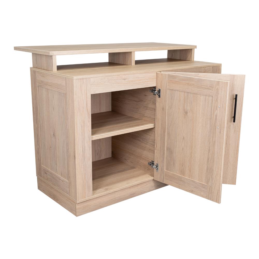 Barra De Cocina Elavor Rovere Y Blanco