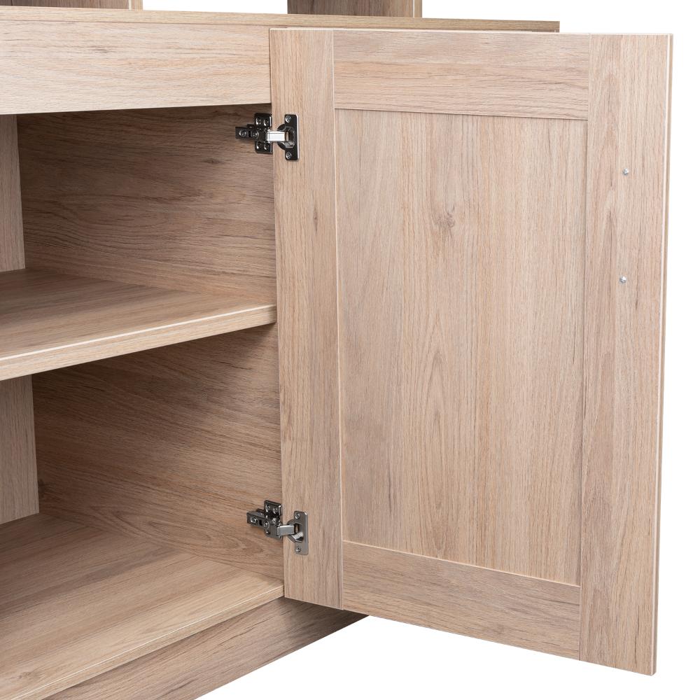 Barra De Cocina Elavor Rovere Y Blanco