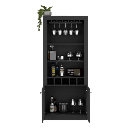 Bar Mantris, Wengue, Con Amplios Espacios Para Ubicar Botellas