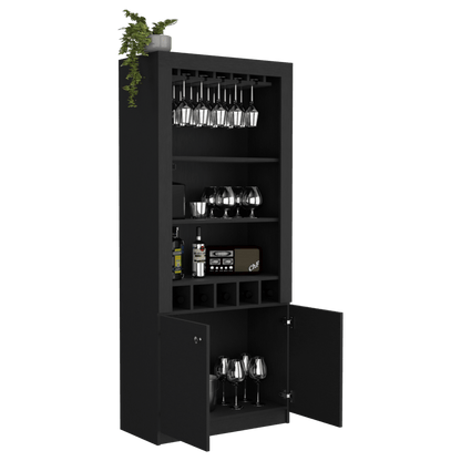 Bar Mantris, Wengue, Con Amplios Espacios Para Ubicar Botellas