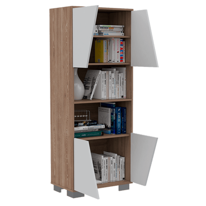 Biblioteca Fenari Miel Y Blanco