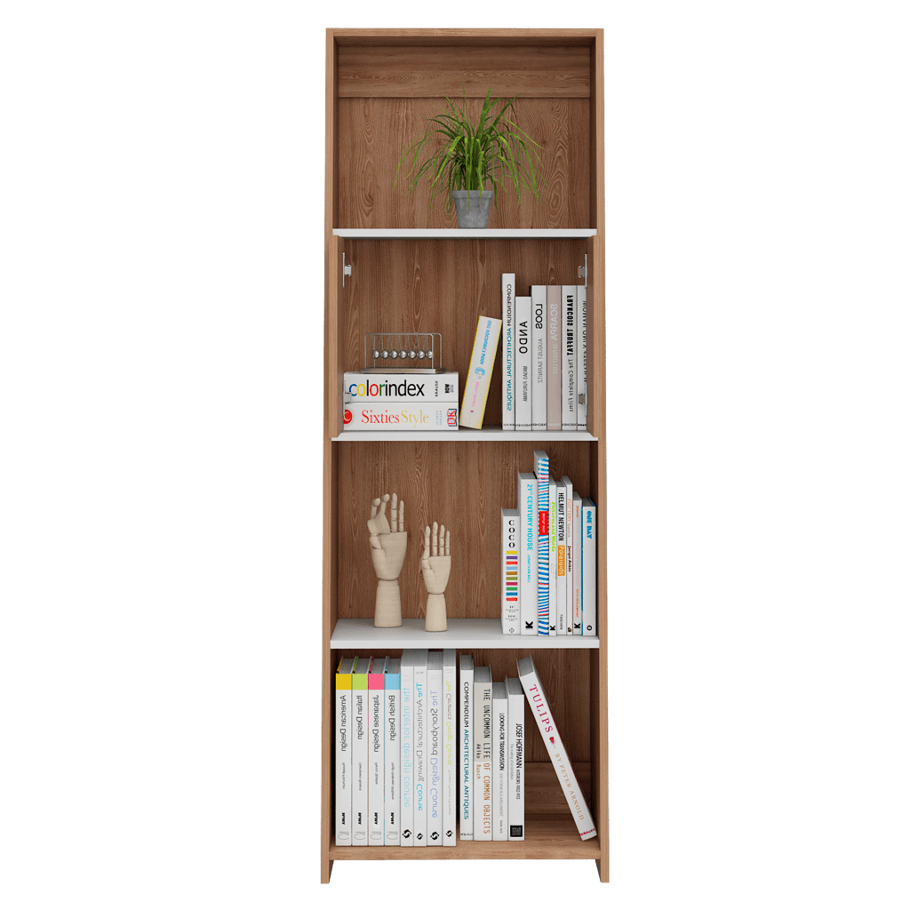 Biblioteca Fureli Miel Y Blanco