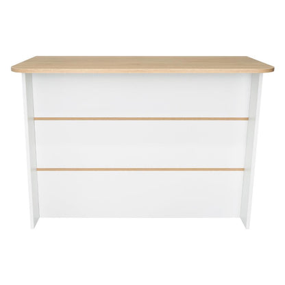 Barra Auxiliar Nimora  Blanco Y Rovere
