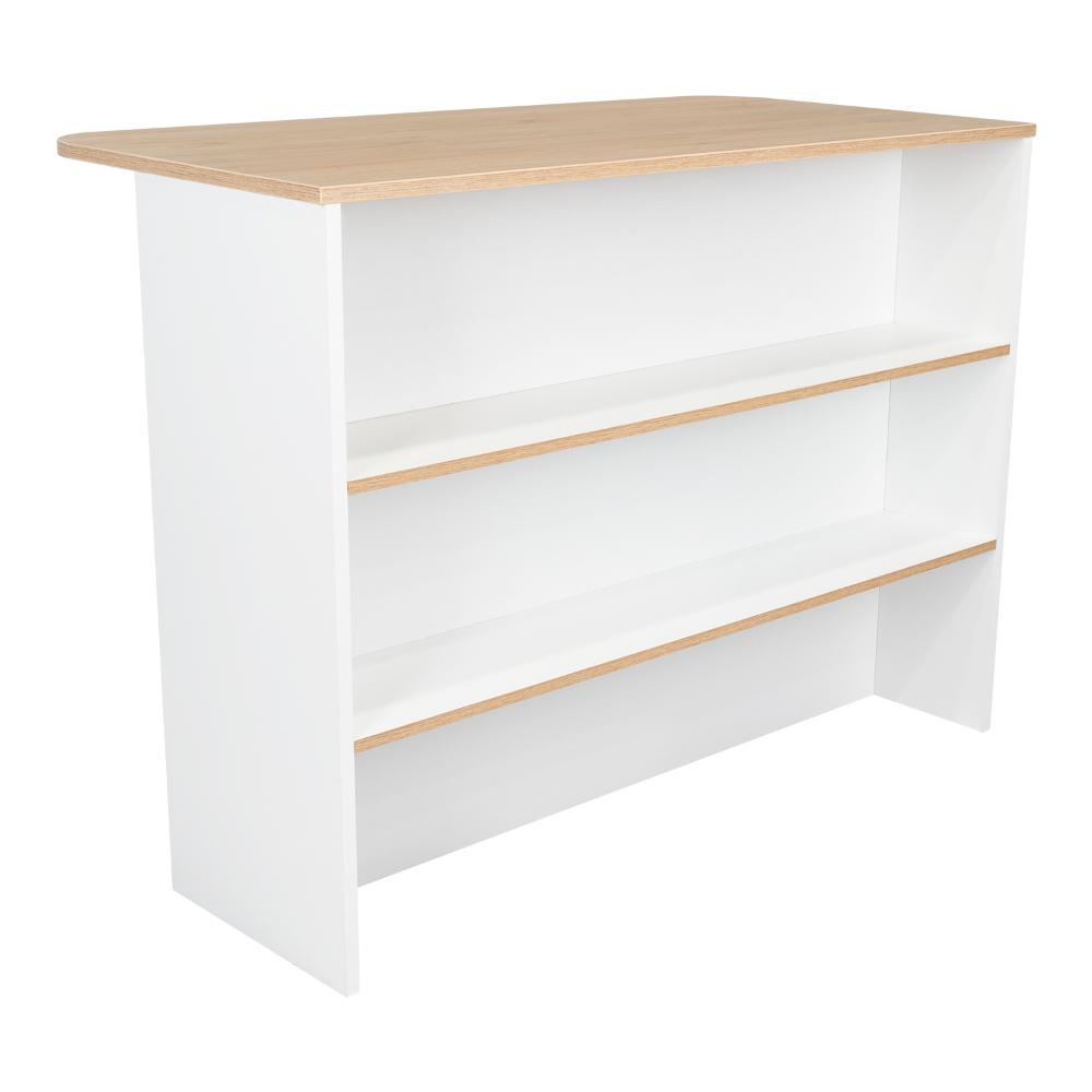 Barra Auxiliar Nimora  Blanco Y Rovere