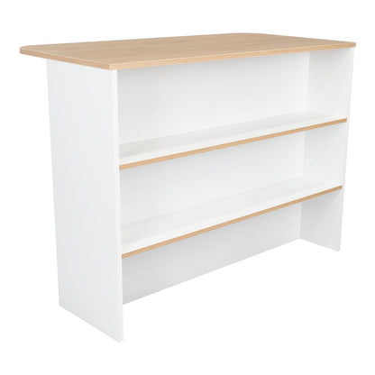 Barra Auxiliar Nimora  Blanco Y Rovere