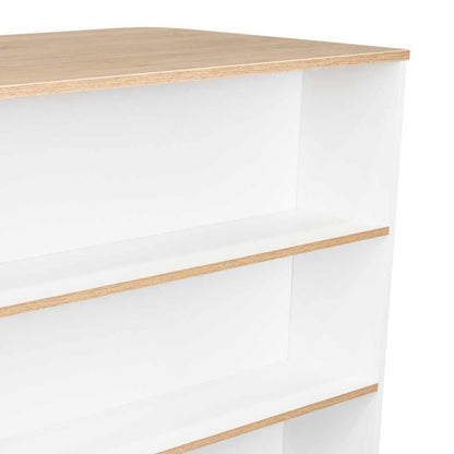 Barra De Cocina Nimora Blanco Y Rovere