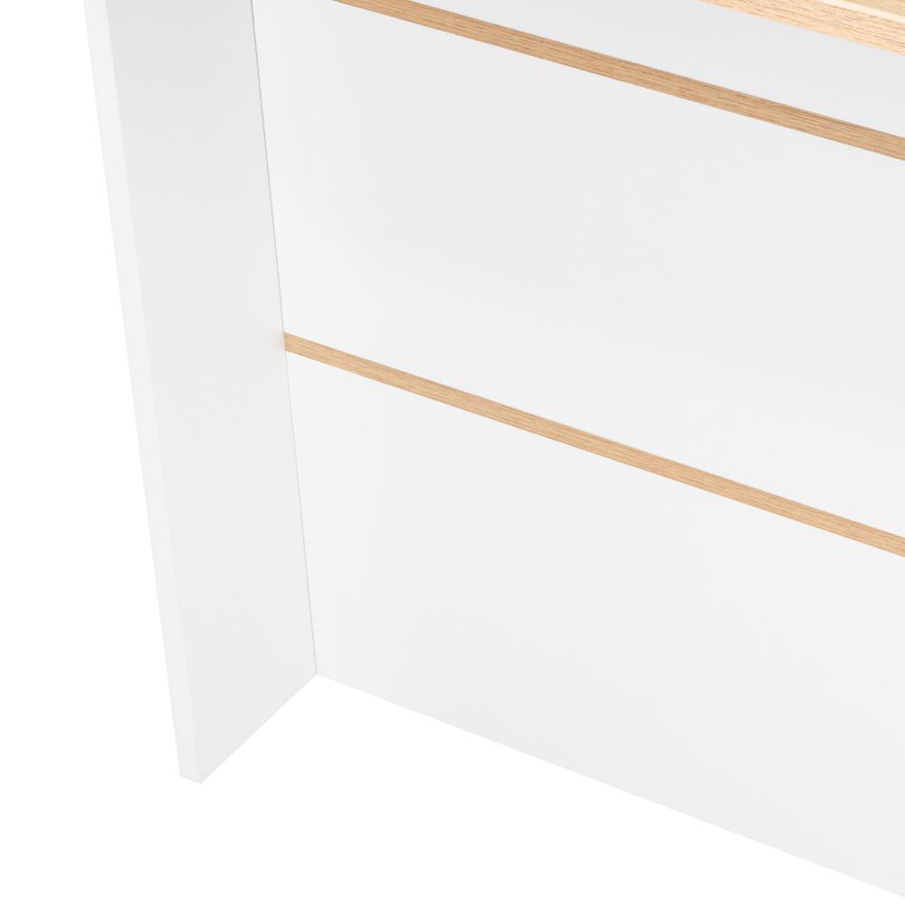 Barra Auxiliar Nimora  Blanco Y Rovere