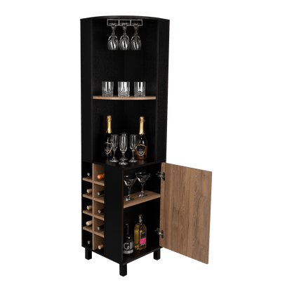 Bar Esquinero Yelper, Wengue Y Miel, Con Dos Entrepaños Una Puerta