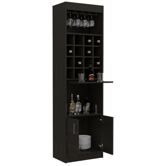Bar Cronis, Wengue, Con Gran Capacidad De Almacenamiento