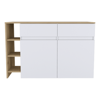 Barra De Cocina Nimora Blanco Y Miel