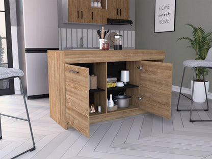 Barra De Cocina Predi Miel Y Wengue