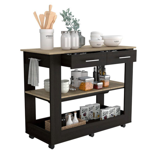 Barra De Cocina Serima Wengue Y Duna Rodachines