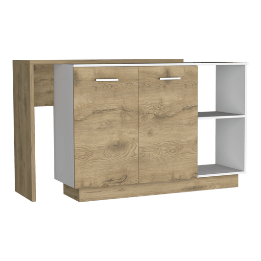 Barra De Cocina Avorin Macadamia Y Blanco