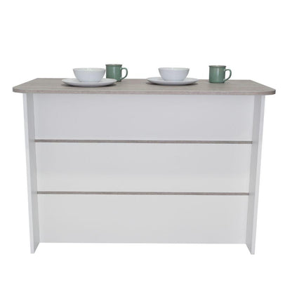 Barra De Cocina Nimora Blanco Y Gris