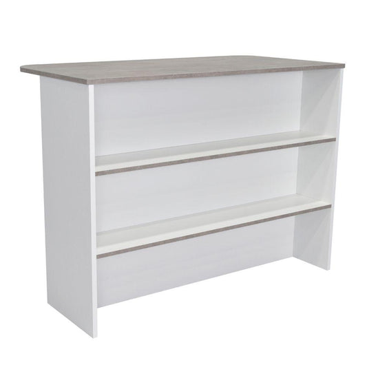 Barra De Cocina Nimora Blanco Y Gris