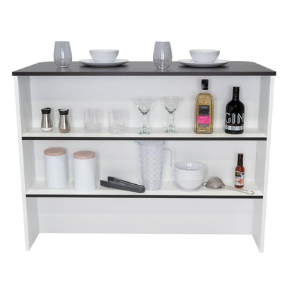 Barra Auxiliar Nimora  Blanco Y Wengue