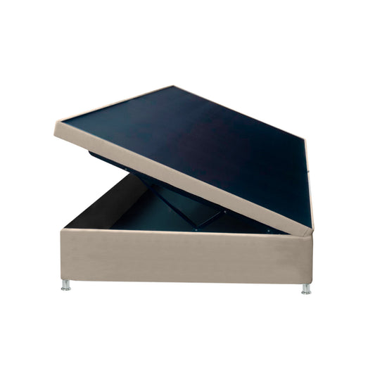 Base Cama Baúl Doble Taupe