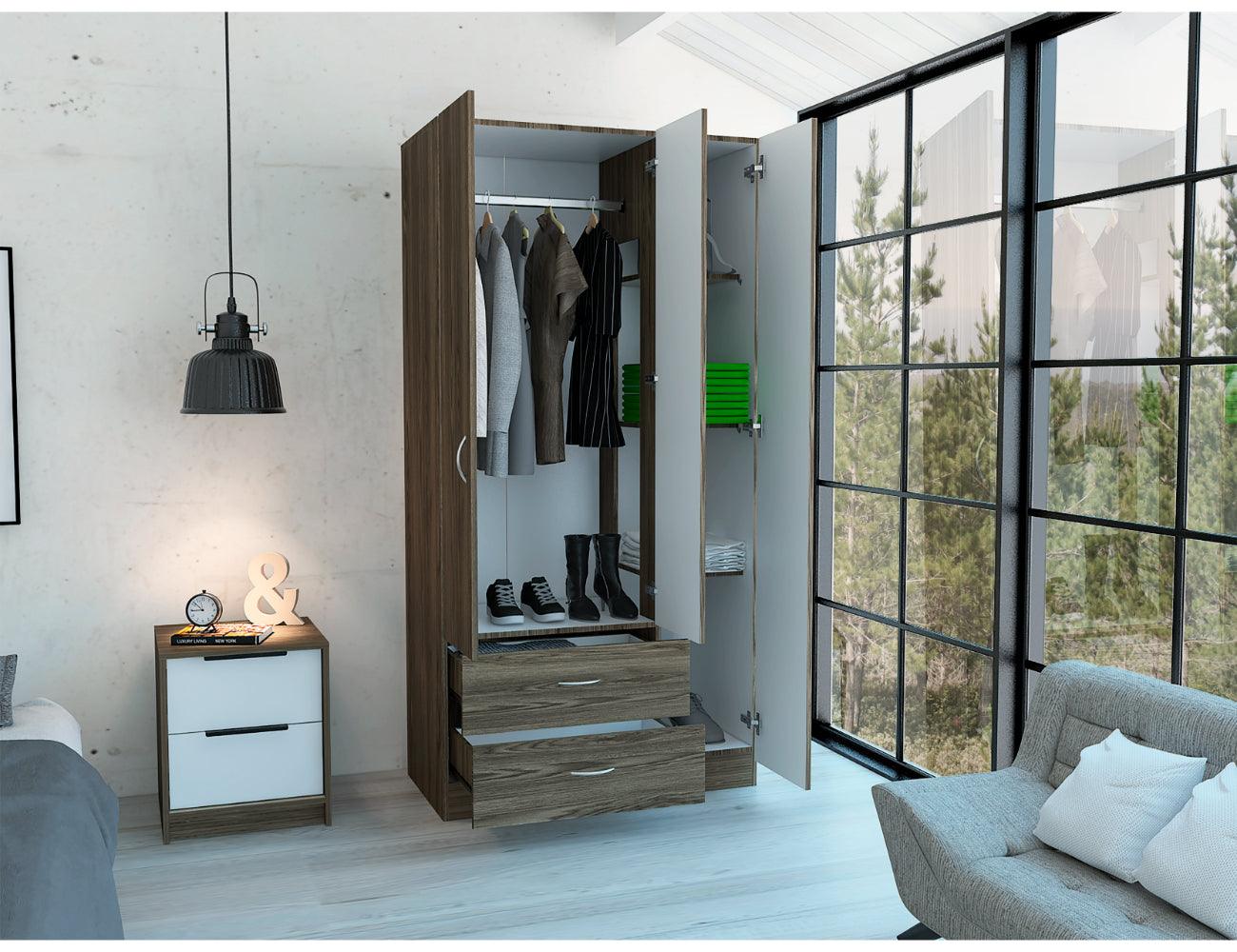 Closet Bornelin Chocolate Y Blanco
