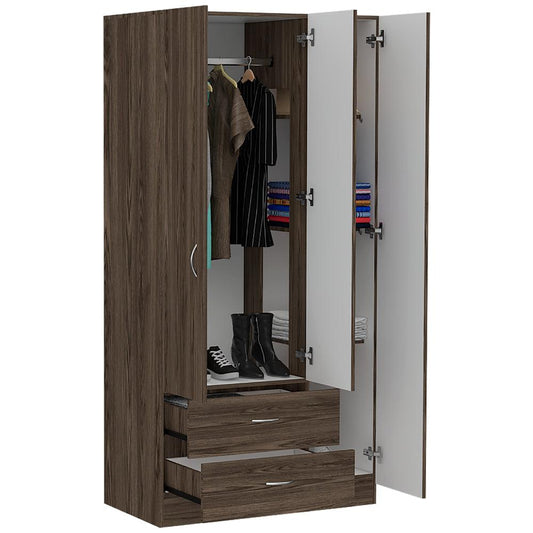 Closet Bornelin Chocolate Y Blanco