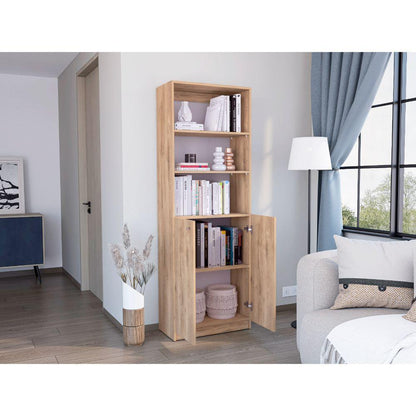 Estante Valuma E4 2P (1C) Macadamia+Blanco