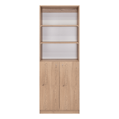 Estante Valuma E4 2P (1C) Macadamia+Blanco
