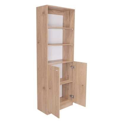 Estante Valuma E4 2P (1C) Macadamia+Blanco