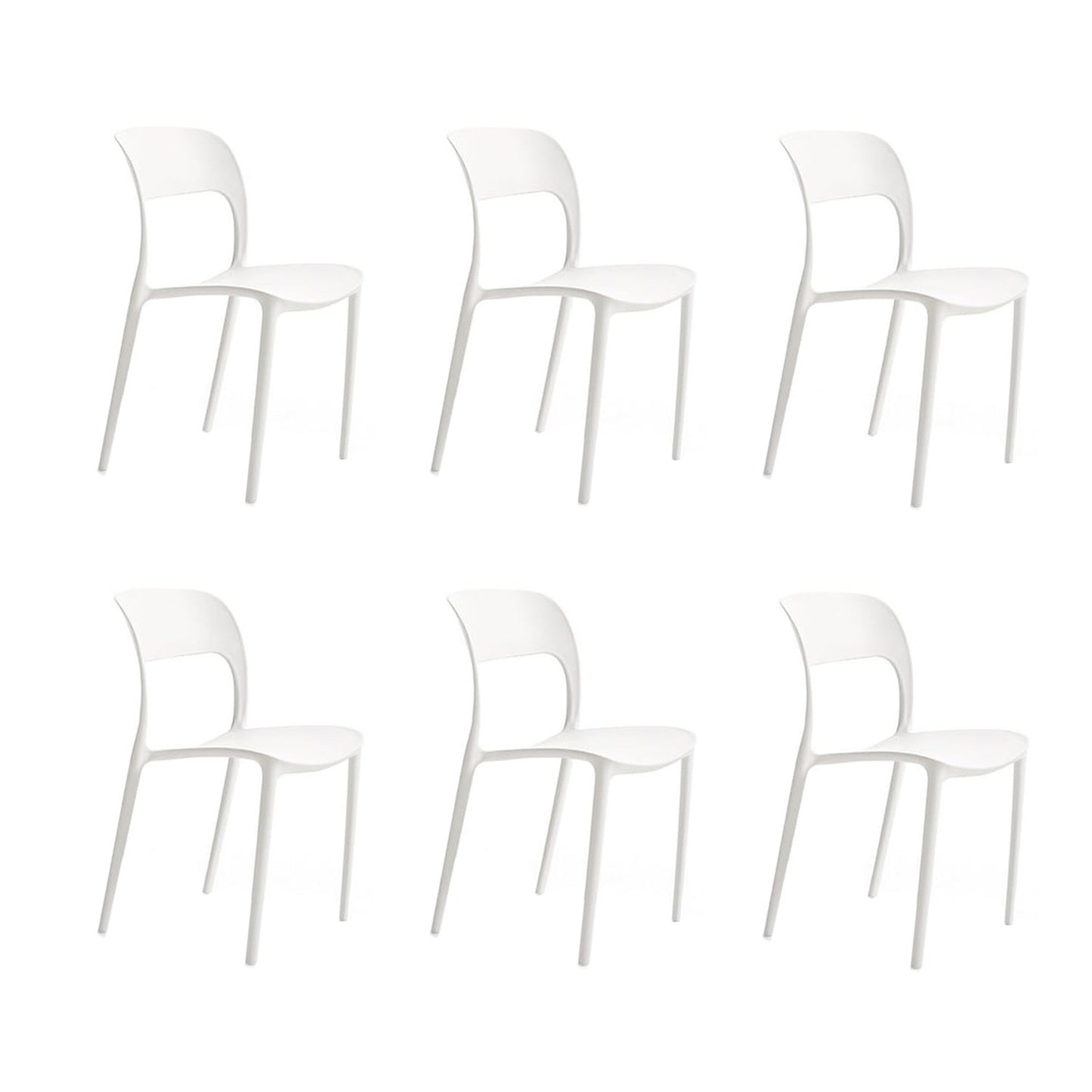 Set x6 Silla Abi Blanco