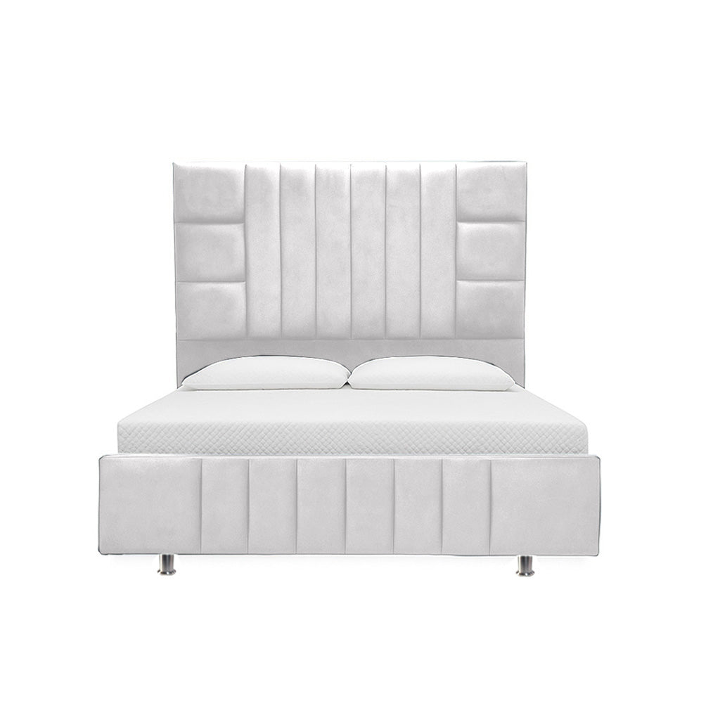 Cama Doble Fiora  Blanco
