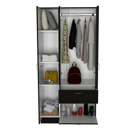 Closet Otoño Wengue Y Blanco