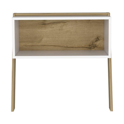 Mesa De Noche Dihana Duna Y Blanco
