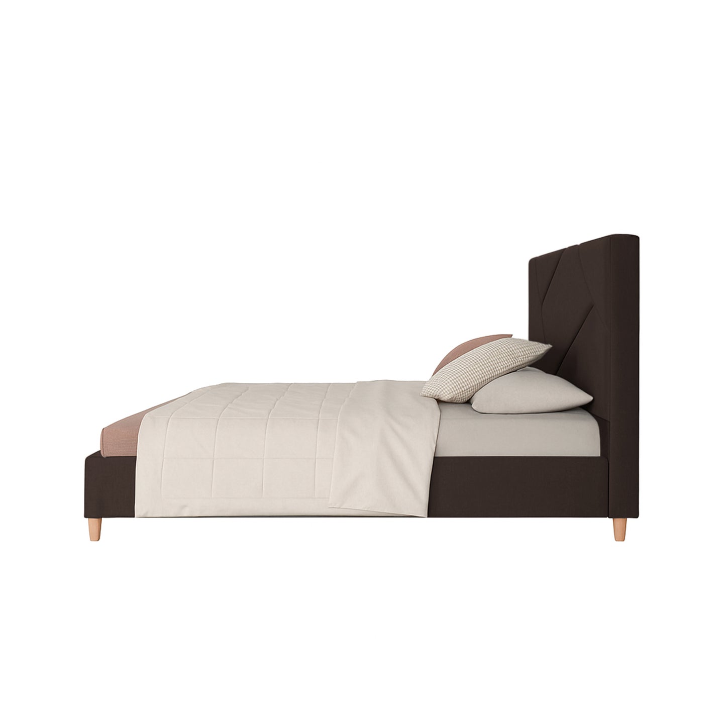 Base Cama Con Espaldar King Hampton Cafe