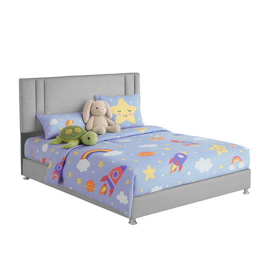 Base Cama Nido con Espaldar Semidoble Infantil Lupe  gris