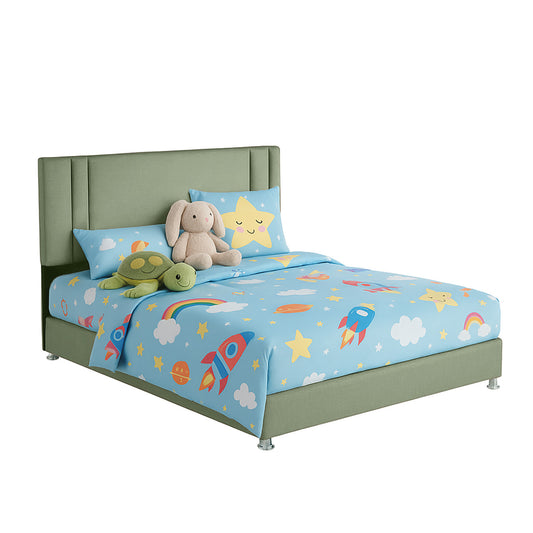 Base Cama Nido con Espaldar Semidoble Infantil Lupe  verde