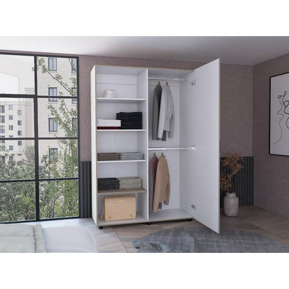 Closet Eco 120 (2C) Burdelo/Blanco+Bla