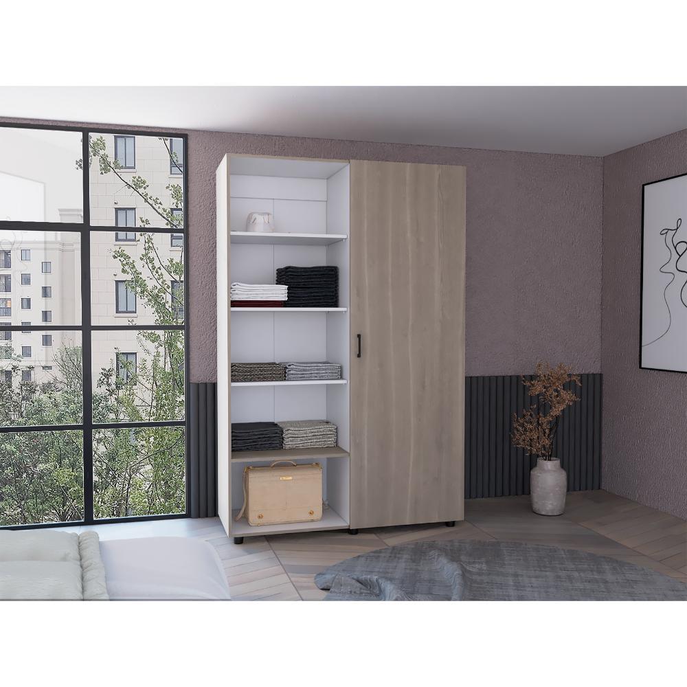 Closet Eco 120 (2C) Burdelo/Blanco+Bla