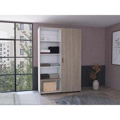 Closet Eco 120 (2C) Burdelo/Blanco+Bla