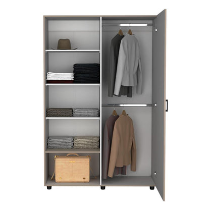Closet Eco 120 (2C) Burdelo/Blanco+Bla